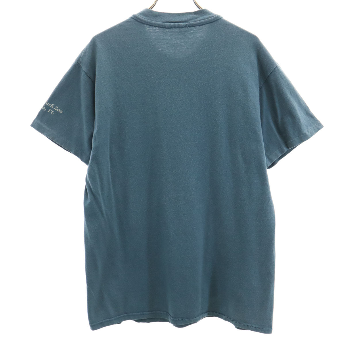 OLD オールド 90s オオカミ 半袖 Tシャツ チャコールグレー系 アニマル柄 メンズ