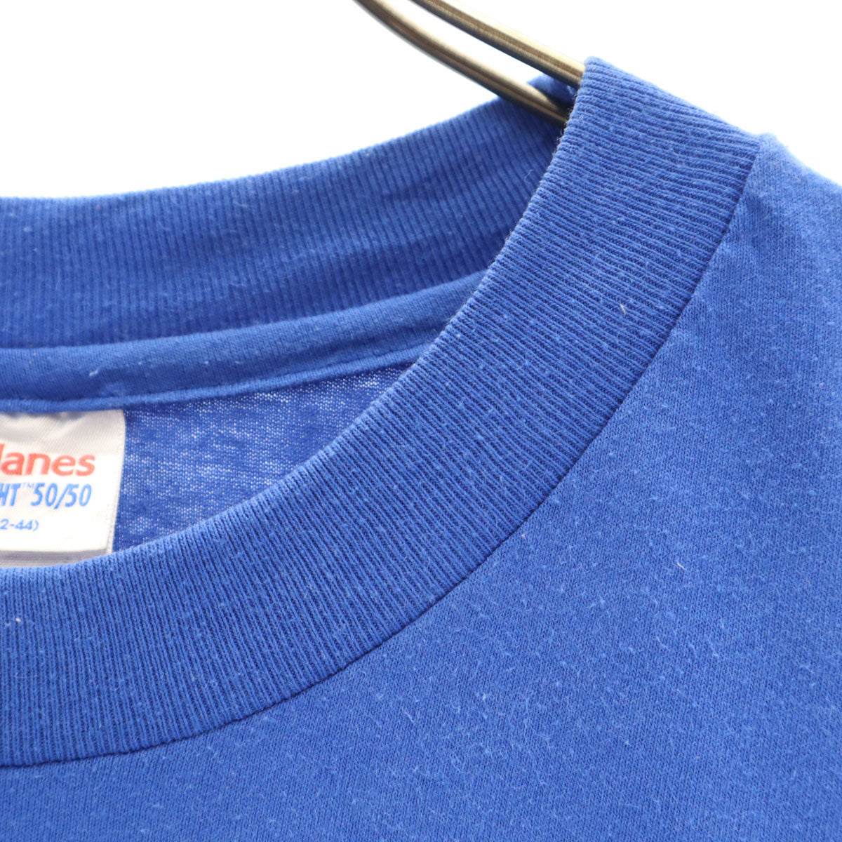 Hanes ヘインズ 90s オールド USA製 オートミール フェスティバル 半袖 Tシャツ L ブルー シングルステッチ メンズ