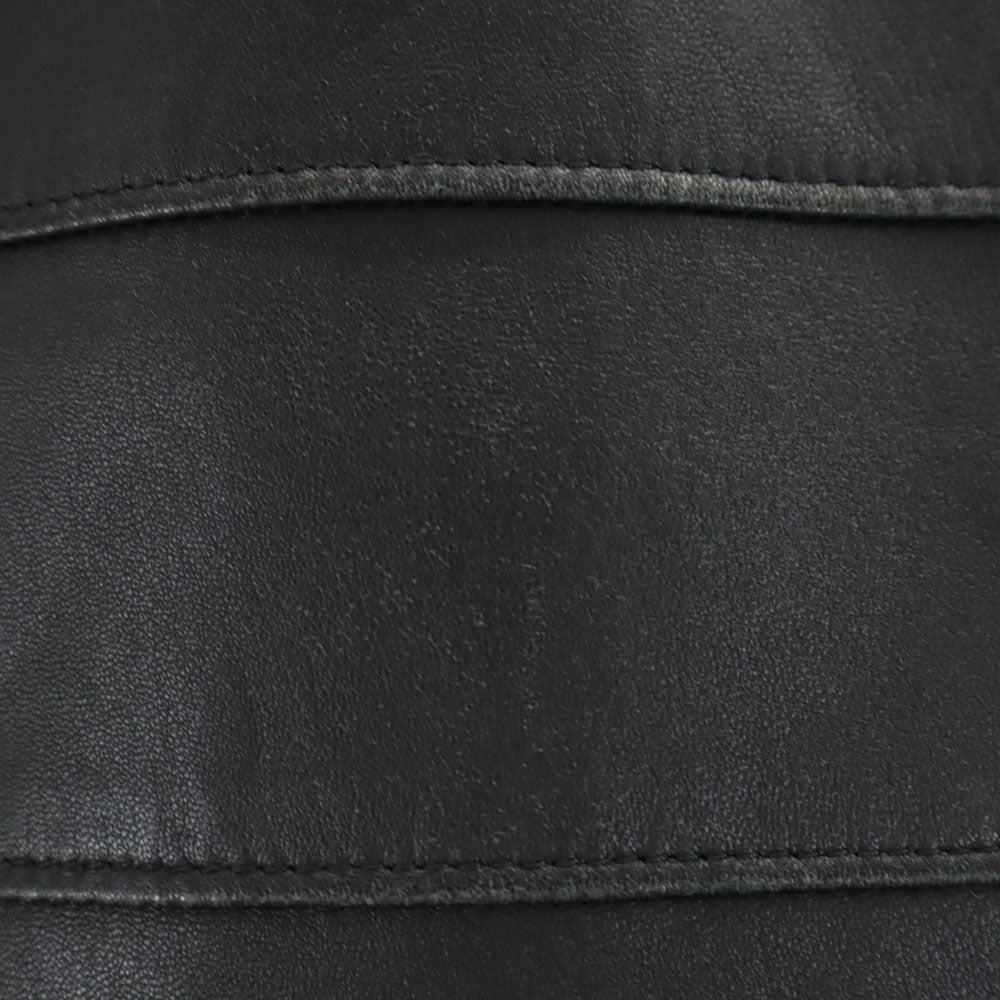 Tory Burch トリーバーチ 羊革 レザー ダブルライダースジャケット 4 ブラック レディース