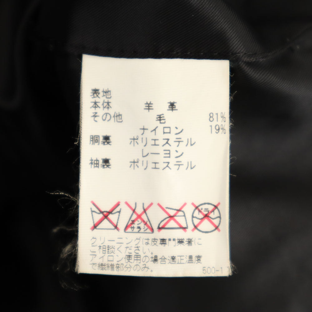 Tory Burch トリーバーチ 羊革 レザー ダブルライダースジャケット 4 ブラック レディース