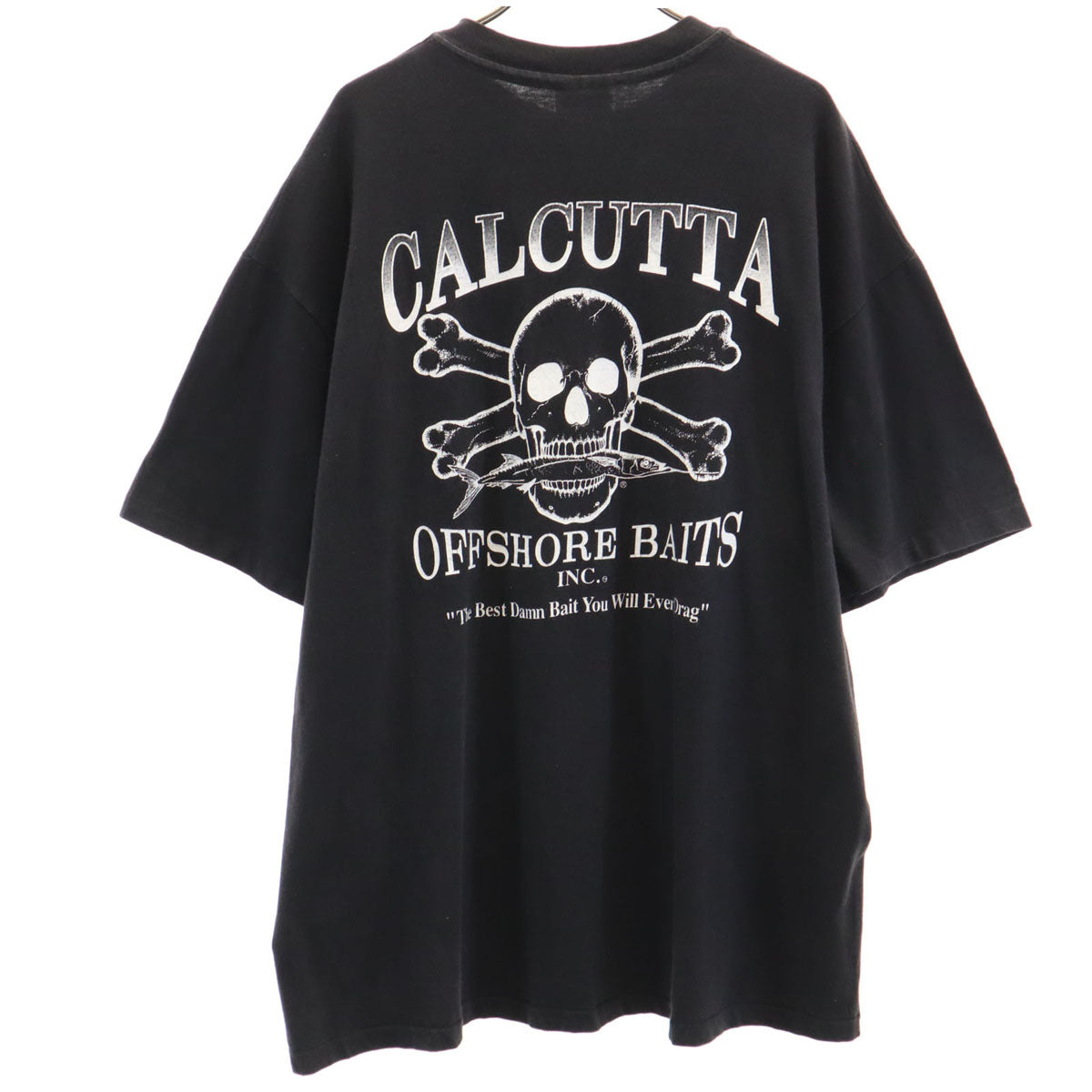 Hanes ヘインズ 90s USA製 オールド バックスカル 半袖 Tシャツ XL ブラック シングルステッチ BEEFY-T ポケT メンズ