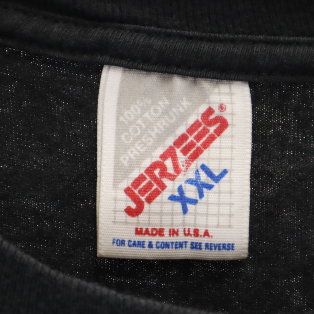 JERZEES ジャージーズ 90s USA製 オールド BLACK HILLS 半袖 Tシャツ XXL ブラック ビッグサイズ メンズ