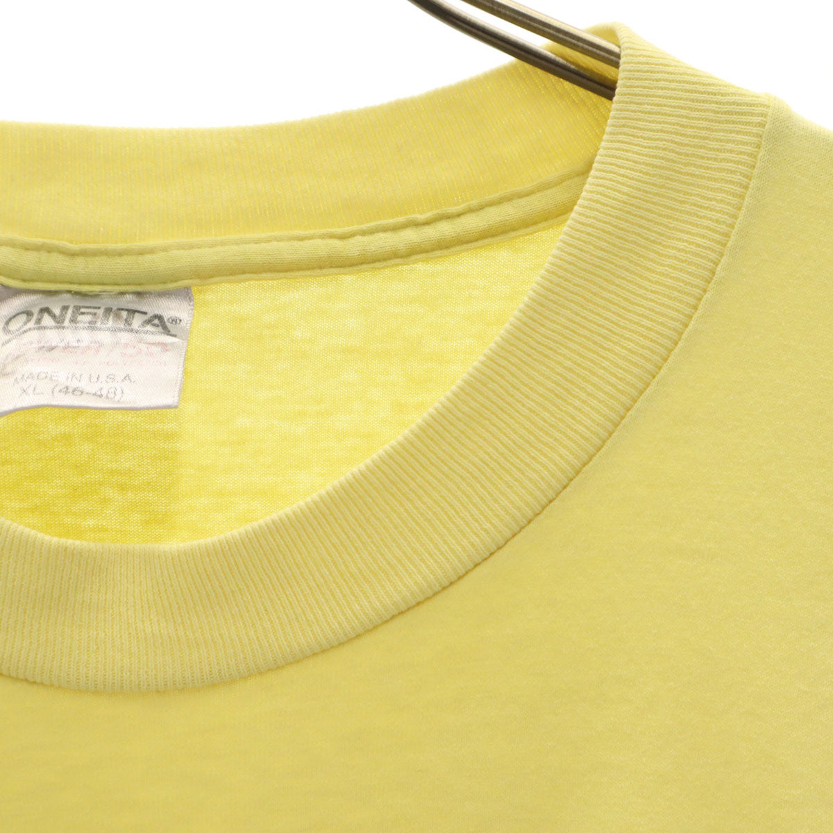 ONEITA オニータ 90s USA製 オールド 1992年 シンポジウム 半袖 Tシャツ XL イエロー シングルステッチ メンズ