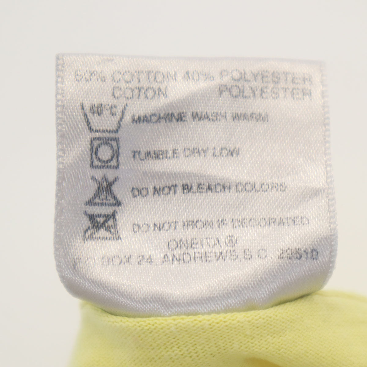 ONEITA オニータ 90s USA製 オールド 1992年 シンポジウム 半袖 Tシャツ XL イエロー シングルステッチ メンズ