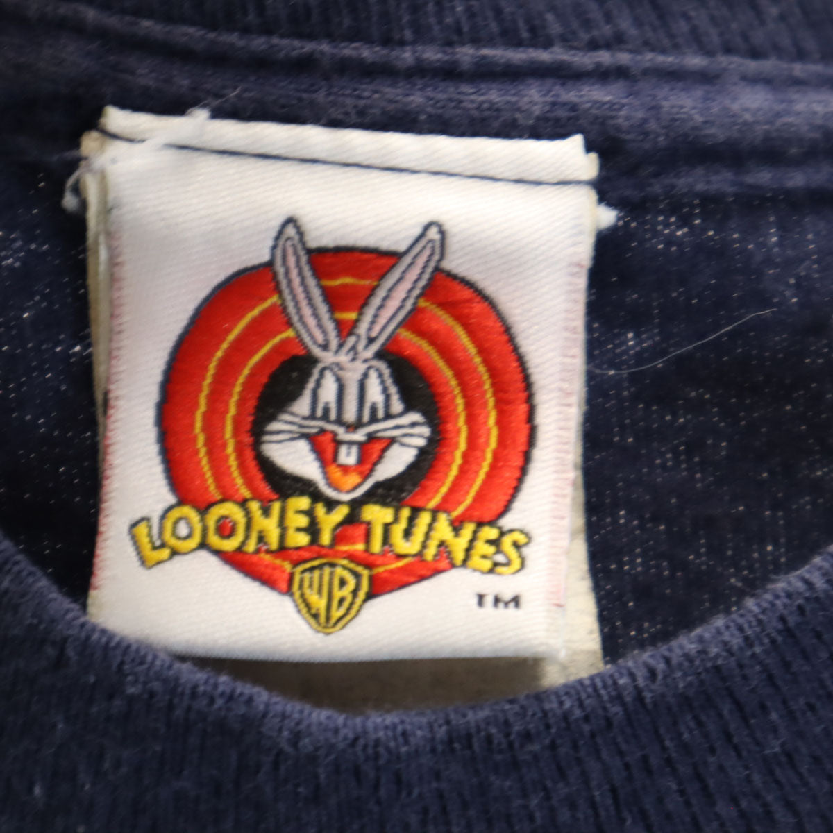 LOONEY TUNES ルーニーテューンズ 90s オールド ワーナーブラザーズ トゥイーティー 半袖 Tシャツ M ネイビー シングルステッチ メンズ
