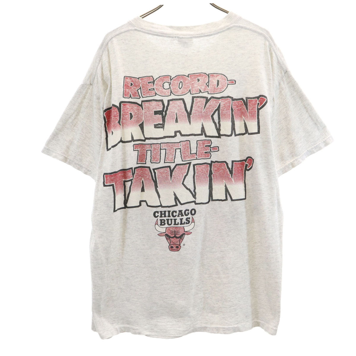 DELTA デルタ 90s USA製 オールド NBA シカゴ・ブルズ 半袖 Tシャツ L グレー Chicago Bulls シカゴブルス メンズ