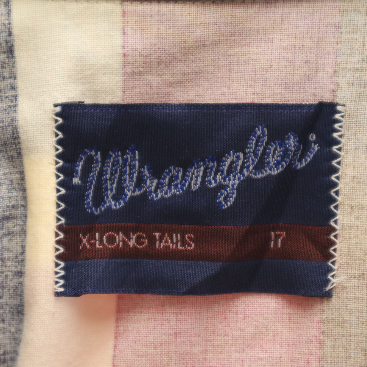 Wrangler ラングラー 90s オールド ストライプ柄 半袖 シャツ 17 ネイビー メンズ