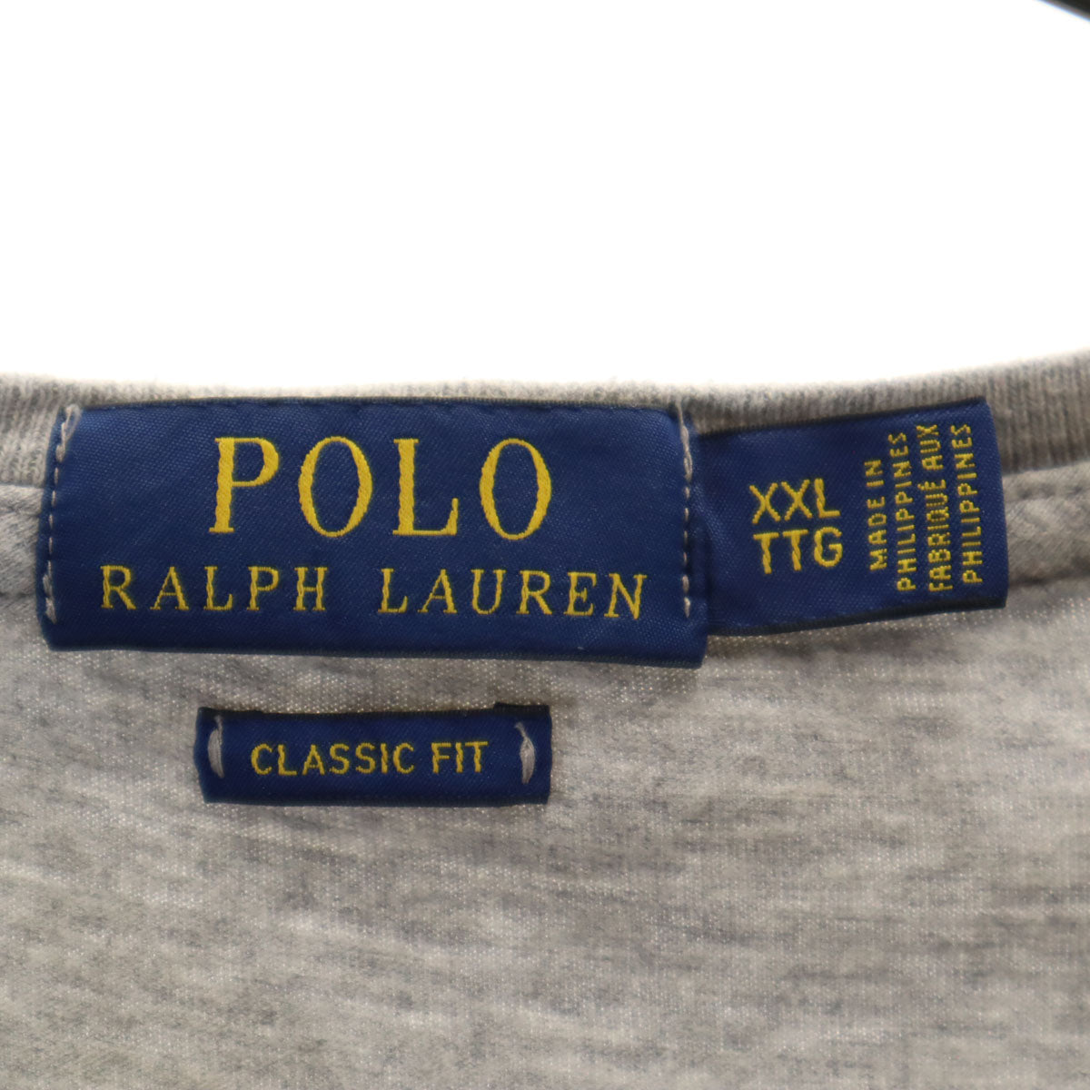 POLO RALPH LAUREN ポロラルフローレン ポロベア 半袖 クラシックフィット Tシャツ XXL グレー シングルステッチ ビッグサイズ メンズ