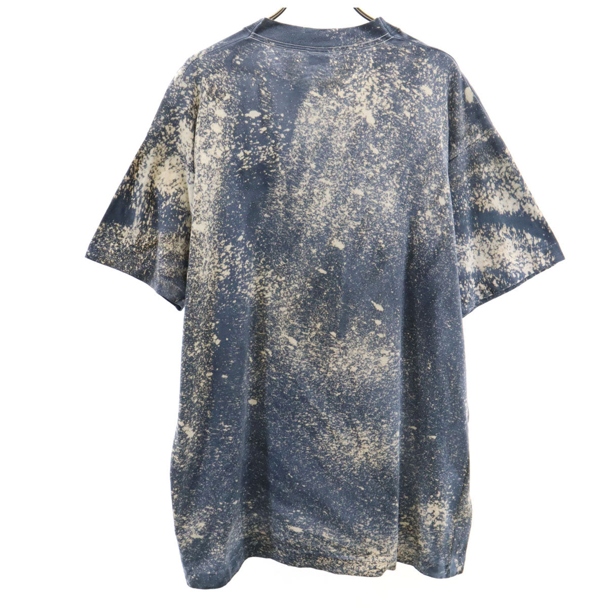 FRUIT OF THE LOOM フルーツオブザルーム 90s USA製 オールド アートプリント 半袖 Tシャツ XL ネイビー シングルステッチ メンズ