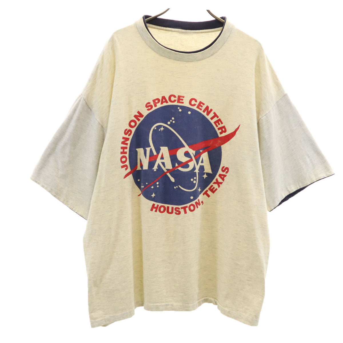 OLD オールド 90s NASA 半袖 Tシャツ グレー アメリカ航空宇宙局 メンズ