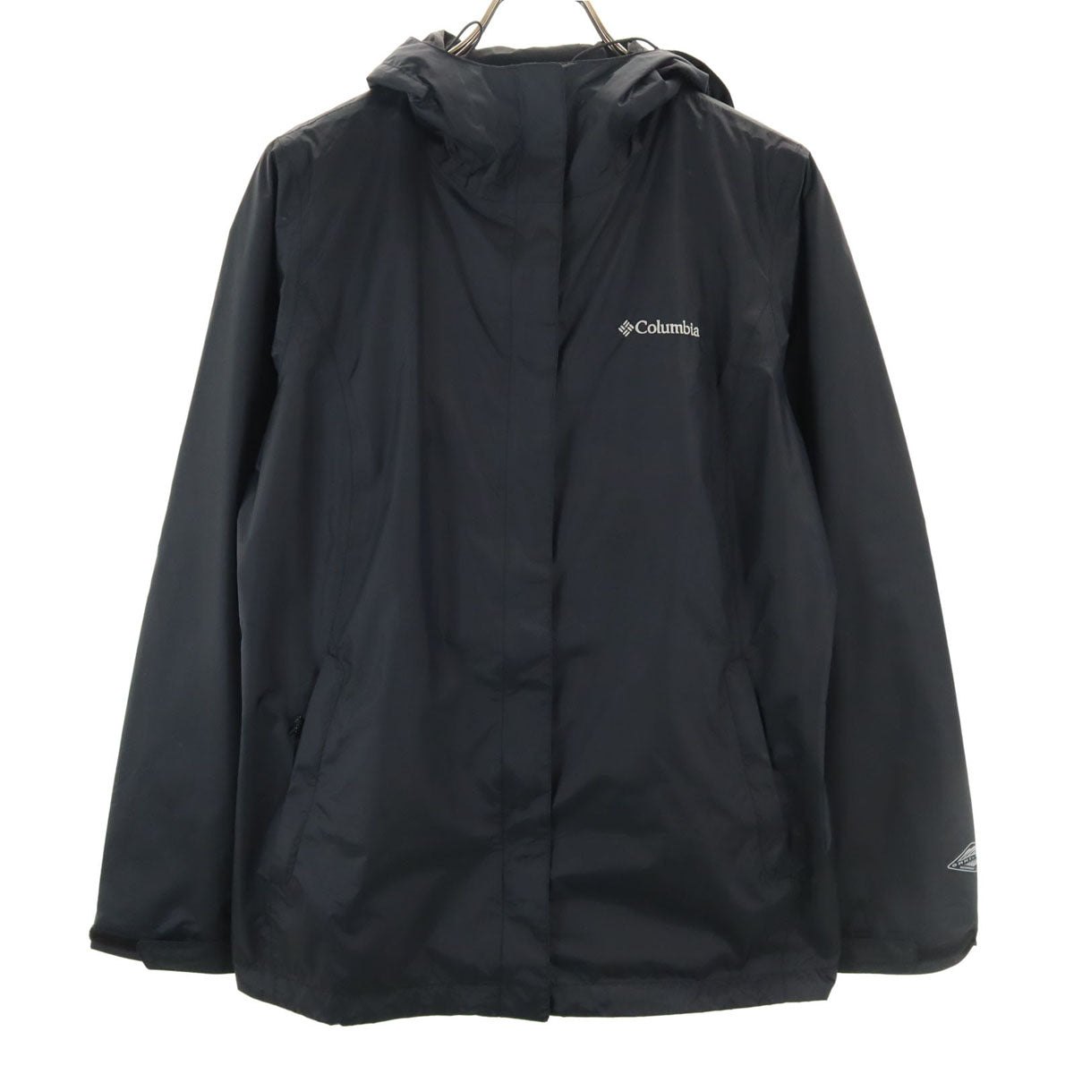 Columbia コロンビア レインジャケット M ブラック アウトドア 裏メッシュ レディース