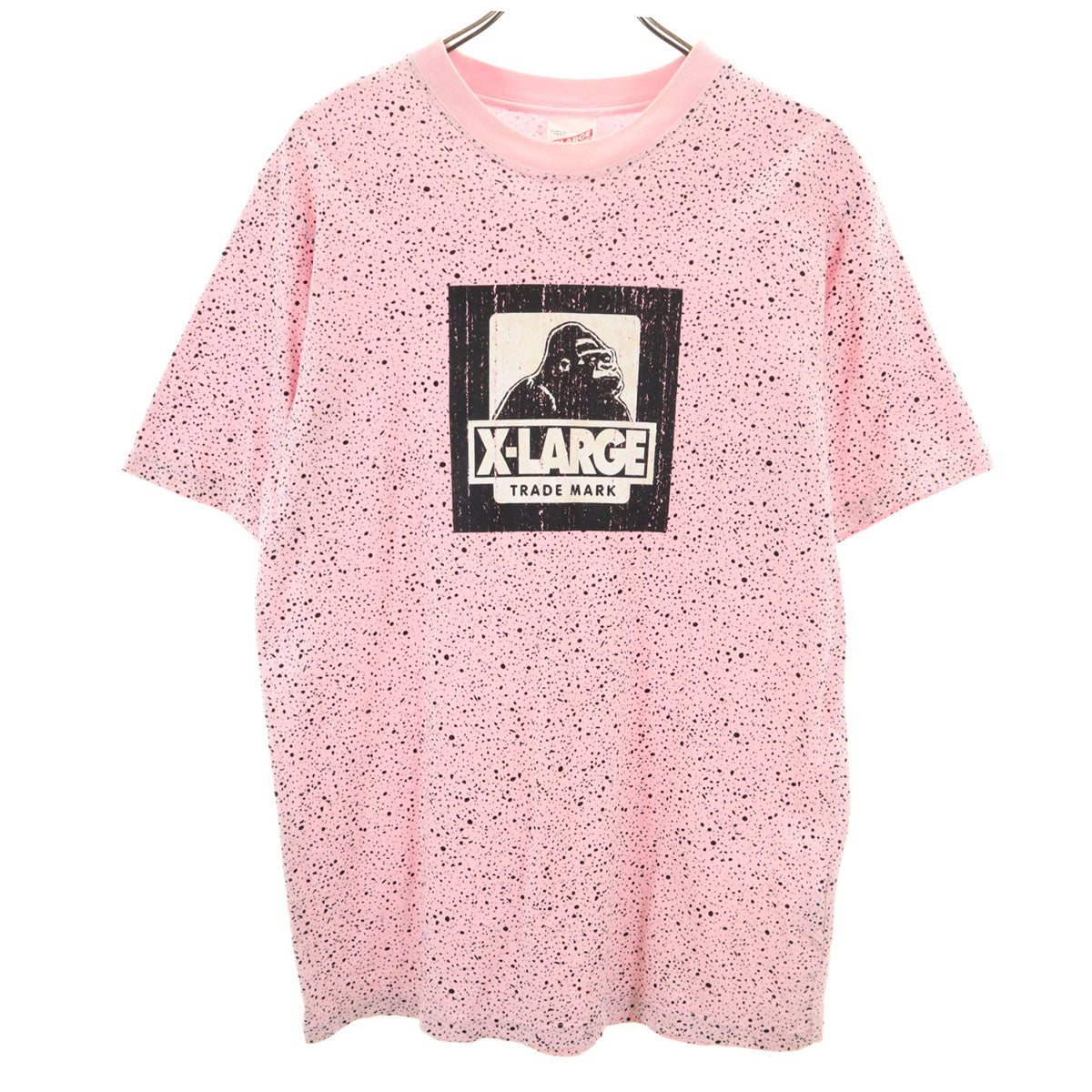 XLARGE エクストララージ 総柄 半袖 Tシャツ L ピンク メンズ