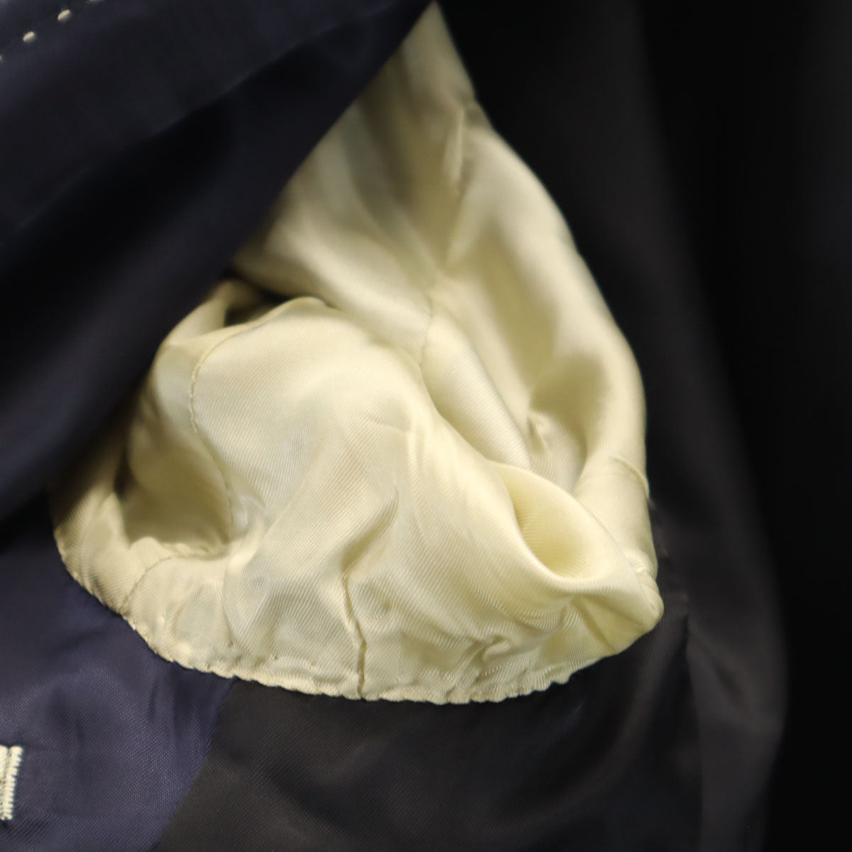 Paul Smith LONDON ポールスミスロンドン 日本製 ストライプ柄 ロロピアーナ生地 スーツ 上下 セットアップ M ネイビー メンズ