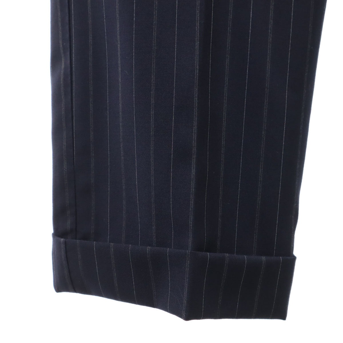 Paul Smith LONDON ポールスミスロンドン 日本製 ストライプ柄 ロロピアーナ生地 スーツ 上下 セットアップ M ネイビー メンズ