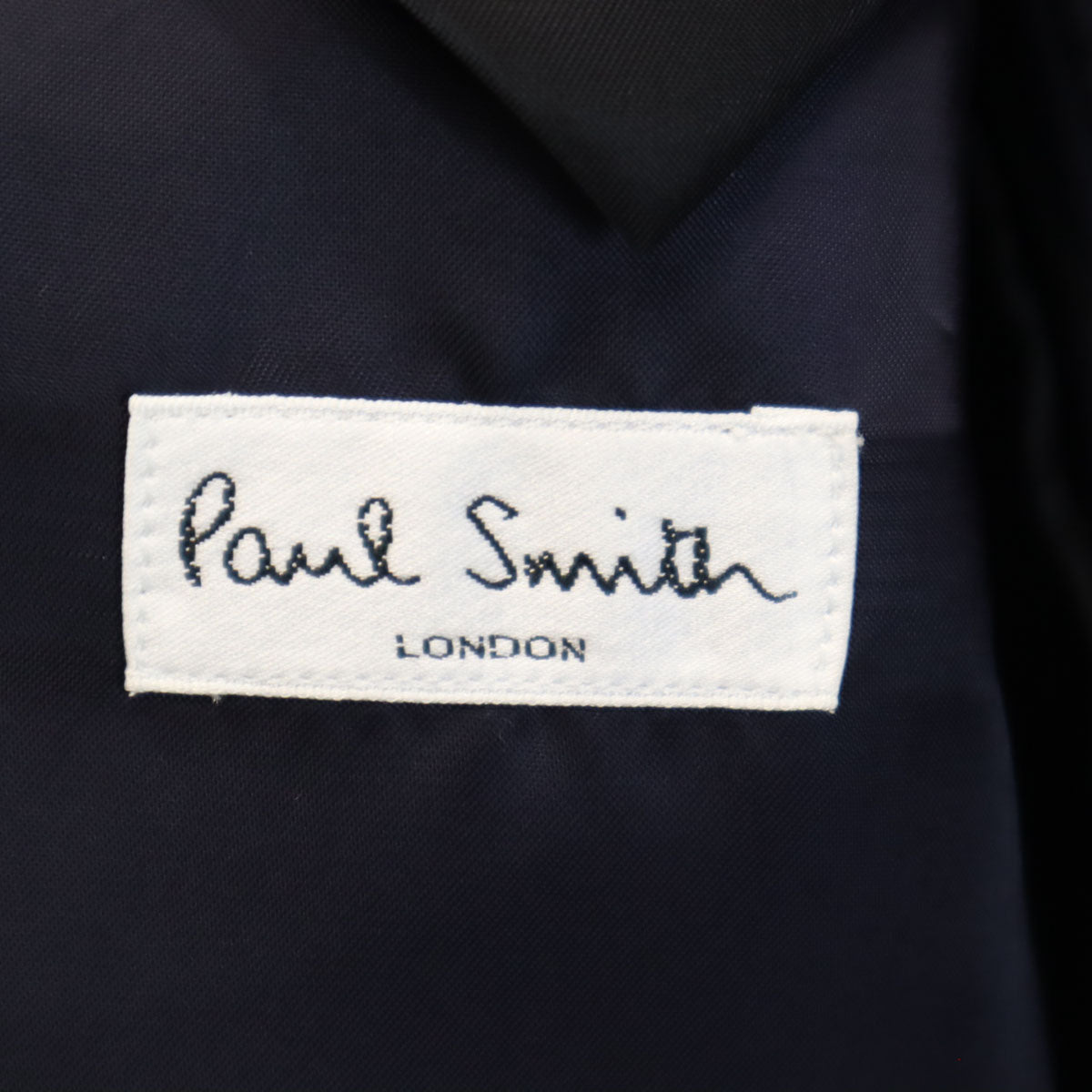 Paul Smith LONDON ポールスミスロンドン 日本製 ストライプ柄 ロロピアーナ生地 スーツ 上下 セットアップ M ネイビー メンズ