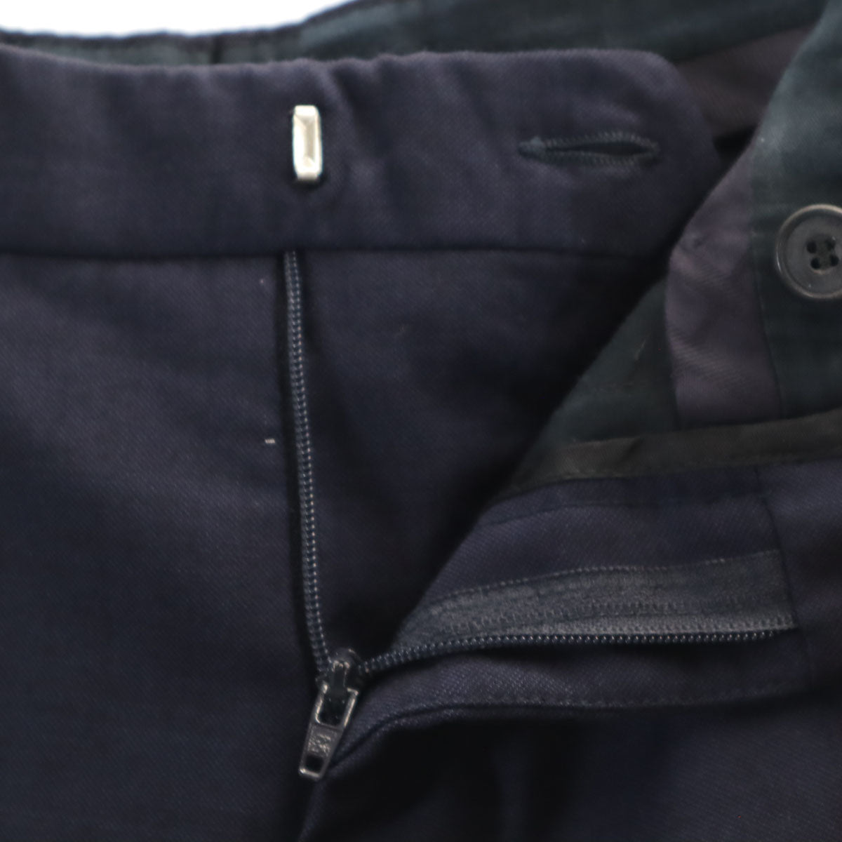 BURBERRY LONDON バーバリーロンドン イタリア製 スーツ 上下 セットアップ 46R ネイビー 衣装カバー付き メンズ