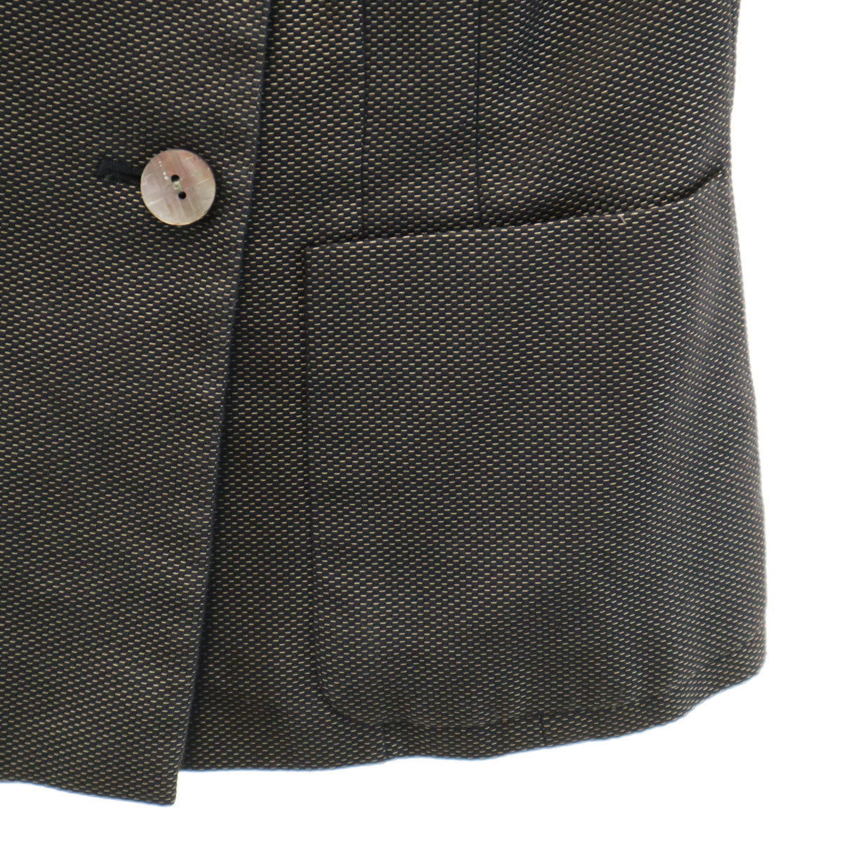 GIVENCHY ジバンシィ 90s オールド 半袖 ダブルブレスト スカートスーツ 上下 セットアップ 38 ブラック系 レディース