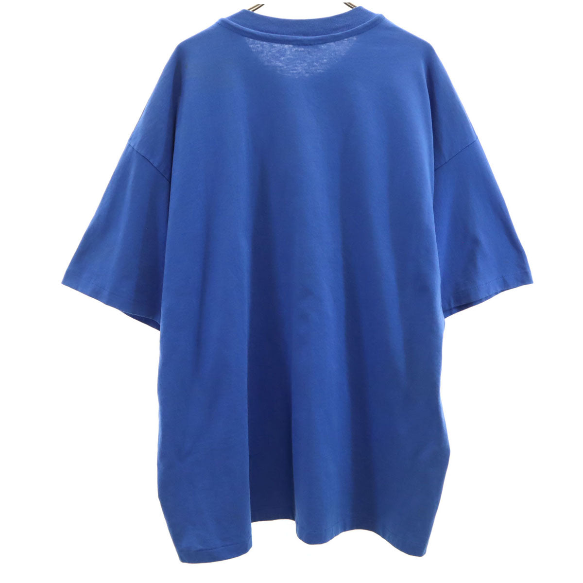 Hanes ヘインズ 90s USA製 オールド 亀 プリント 半袖 Tシャツ XXL ブルー シングルステッチ ビッグサイズ メンズ