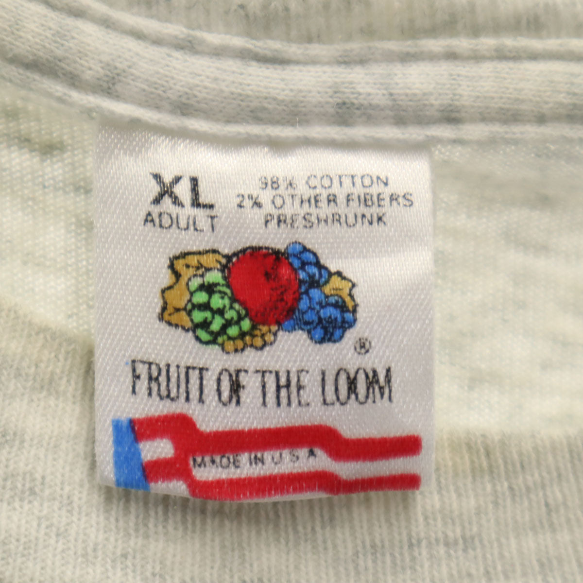 FRUIT OF THE LOOM フルーツオブザルーム 90s USA製 オールド グッドマンシアター 半袖 Tシャツ XL グレー シングルステッチ Goodman メンズ