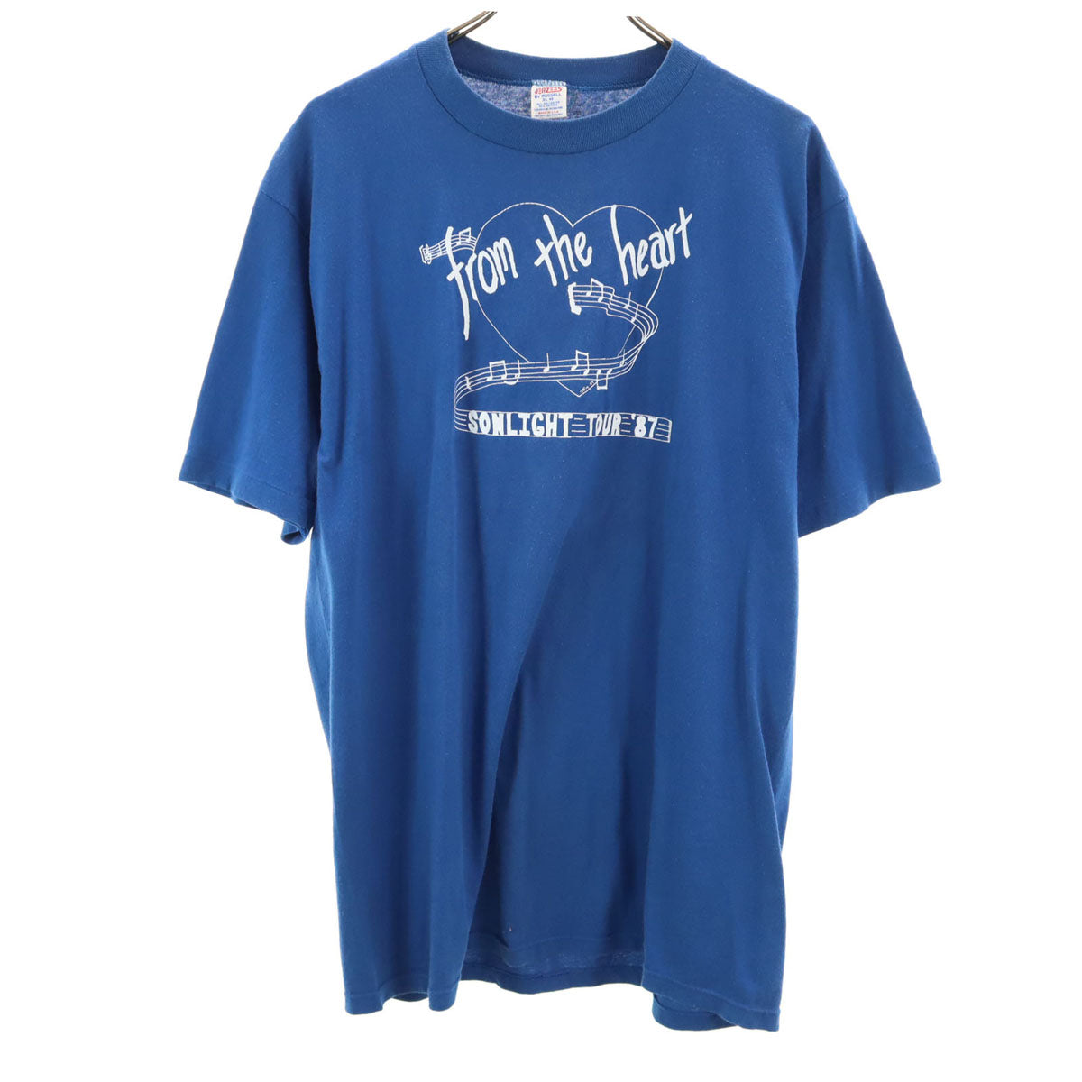 JERZEES ジャージーズ 80s USA製 ヴィンテージ 半袖 Tシャツ XL ブルー メンズ