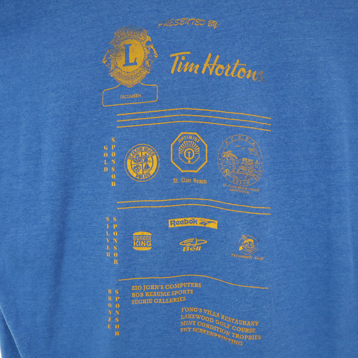 FRUIT OF THE LOOM フルーツオブザルーム 90s カナダ製 オールド 半袖 Tシャツ L ブルー シングルステッチ メンズ