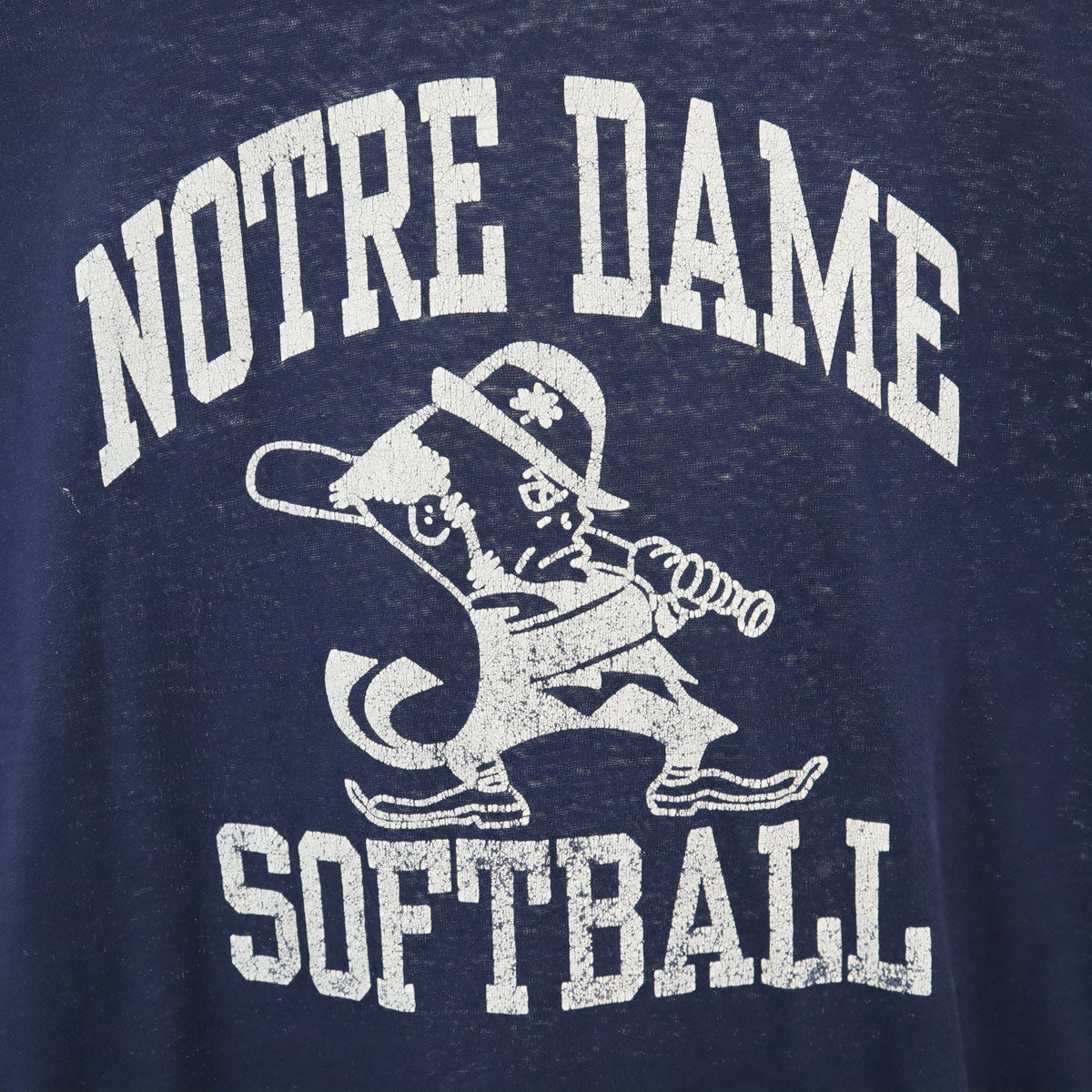 RUSSELL ATHLETIC ラッセルアスレチック 90s USA製 オールド カレッジ ノートルダム 半袖 Tシャツ L ネイビー メンズ