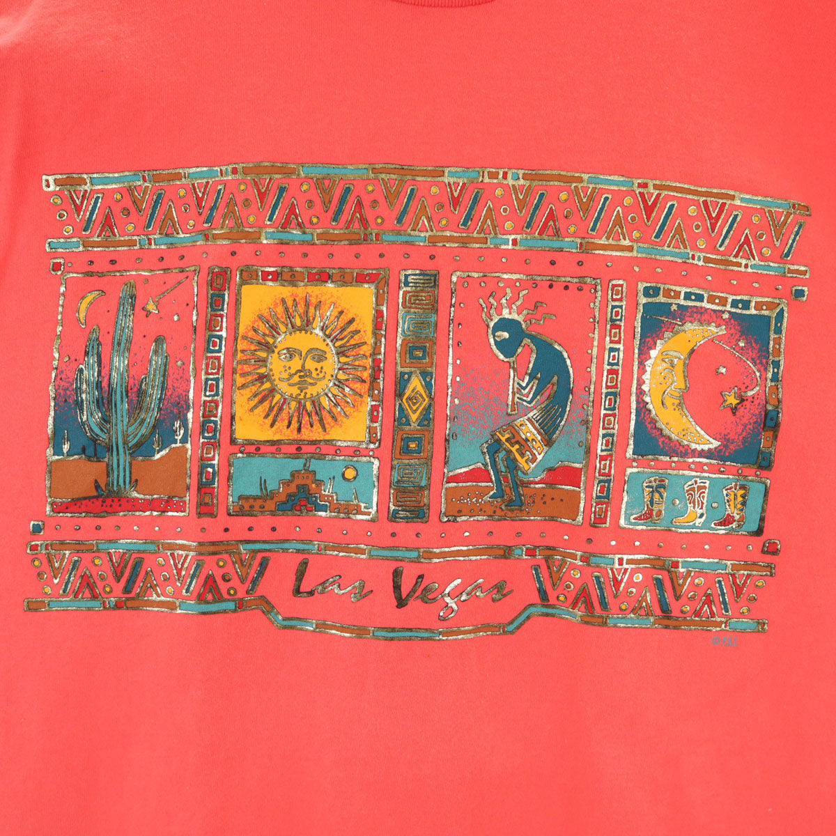 P.S.I ピーエスアイ 90s PRINTED SPORTS WEAR オールド USA製 半袖 Tシャツ XL ピンク系 シングルステッチ メンズ