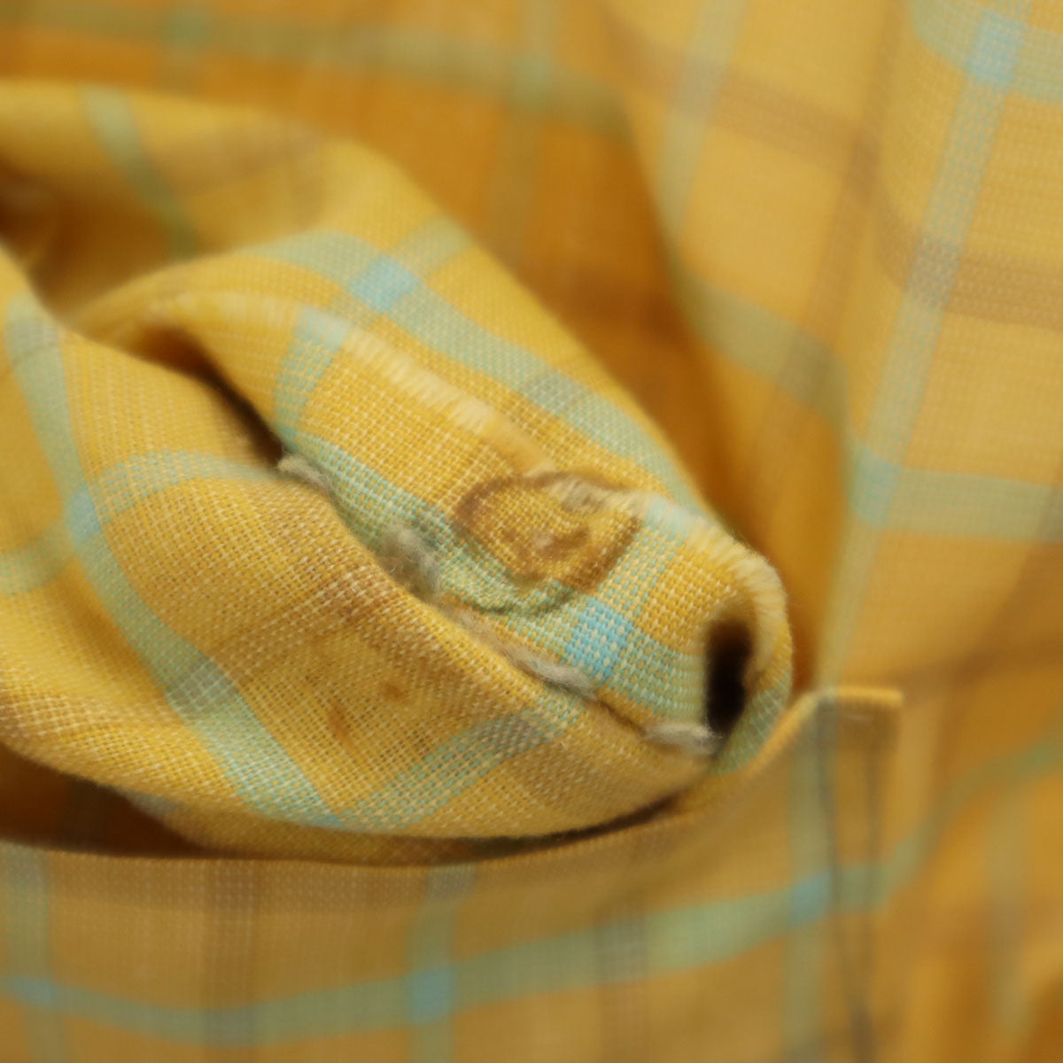 Stephens 60s ヴィンテージ チェック柄 半袖 シャツ XL イエロー系 メンズ