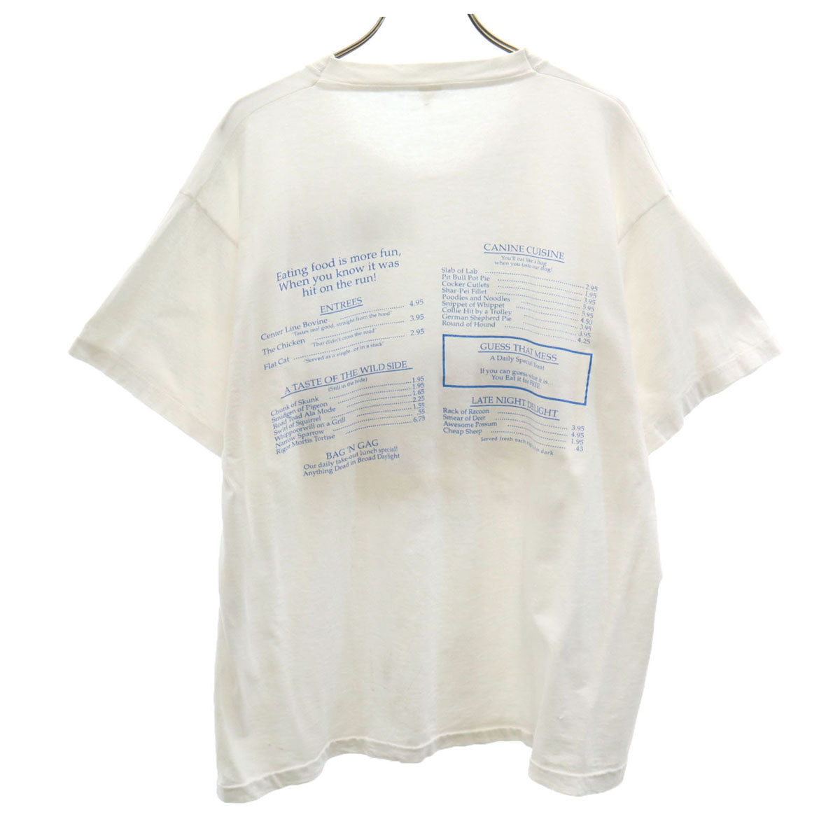 OLD オールド 90s ロードキルカフェ 半袖 Tシャツ ホワイト シングルステッチ メンズ