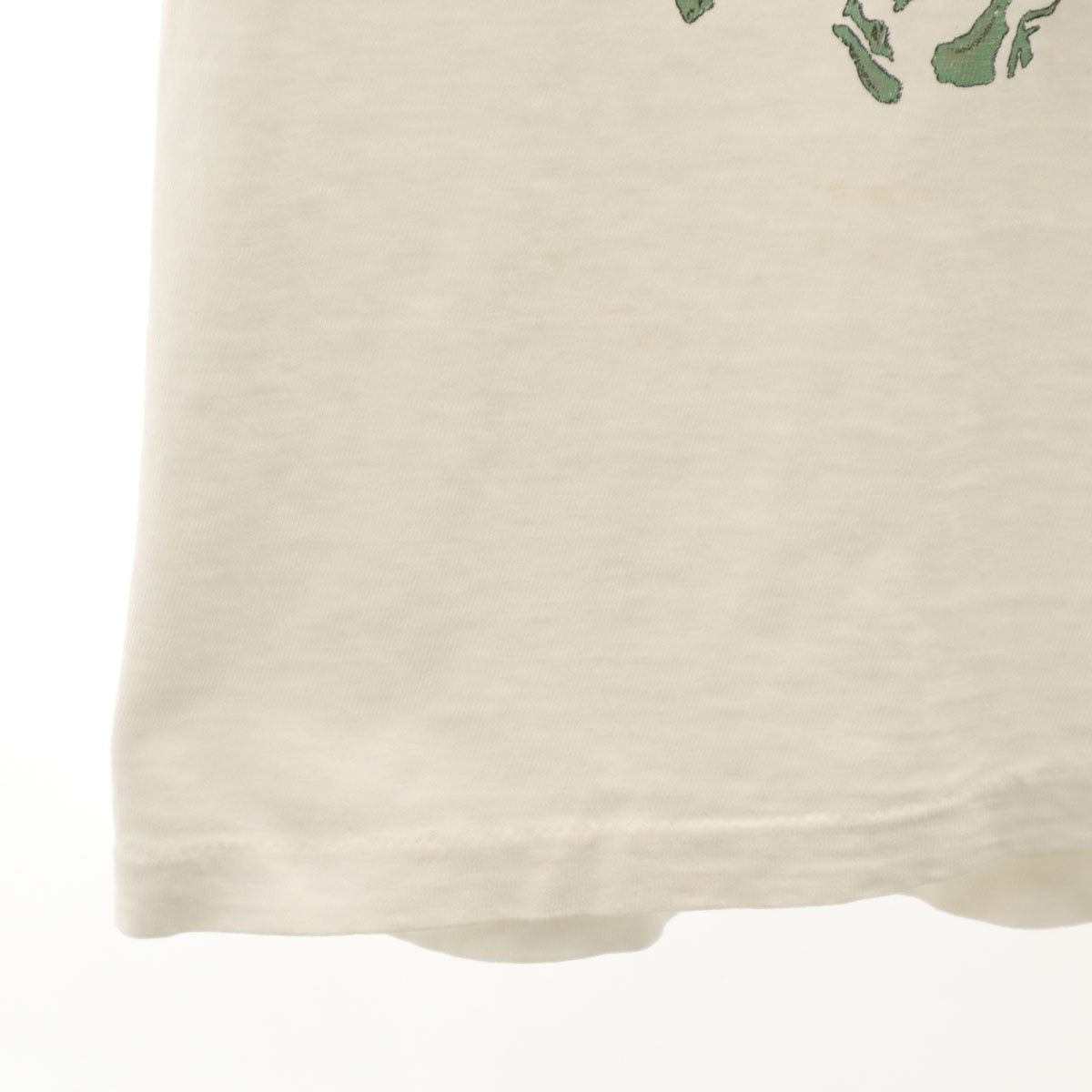 Hanes ヘインズ 90s USA製 オールド エレファント プリント 半袖 Tシャツ L ホワイト シングルステッチ BEEFY-T 象 アニマル柄 メンズ