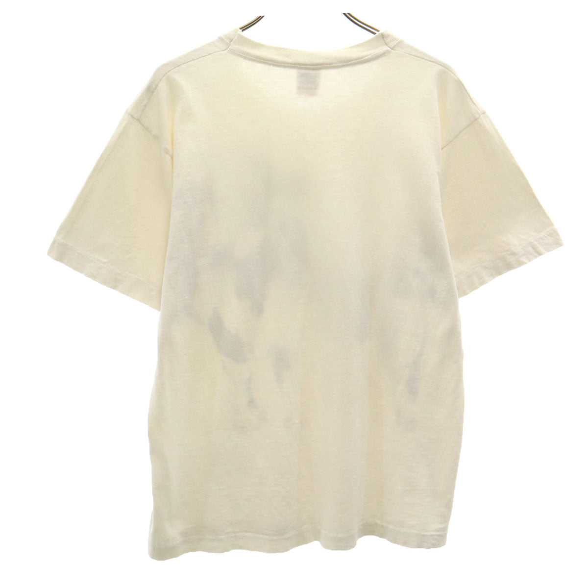 FRUIT OF THE LOOM フルーツオブザルーム 80s USA製 ヴィンテージ 牛 プリント 半袖 Tシャツ M アイボリー シングルステッチ アニマル柄 メンズ