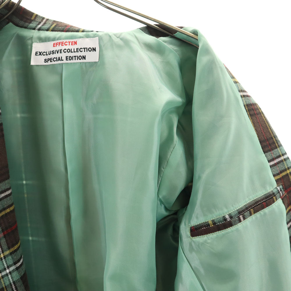 EFFECTEN エフェクテン 日本製 チェック柄 テーラードジャケット L メンズ