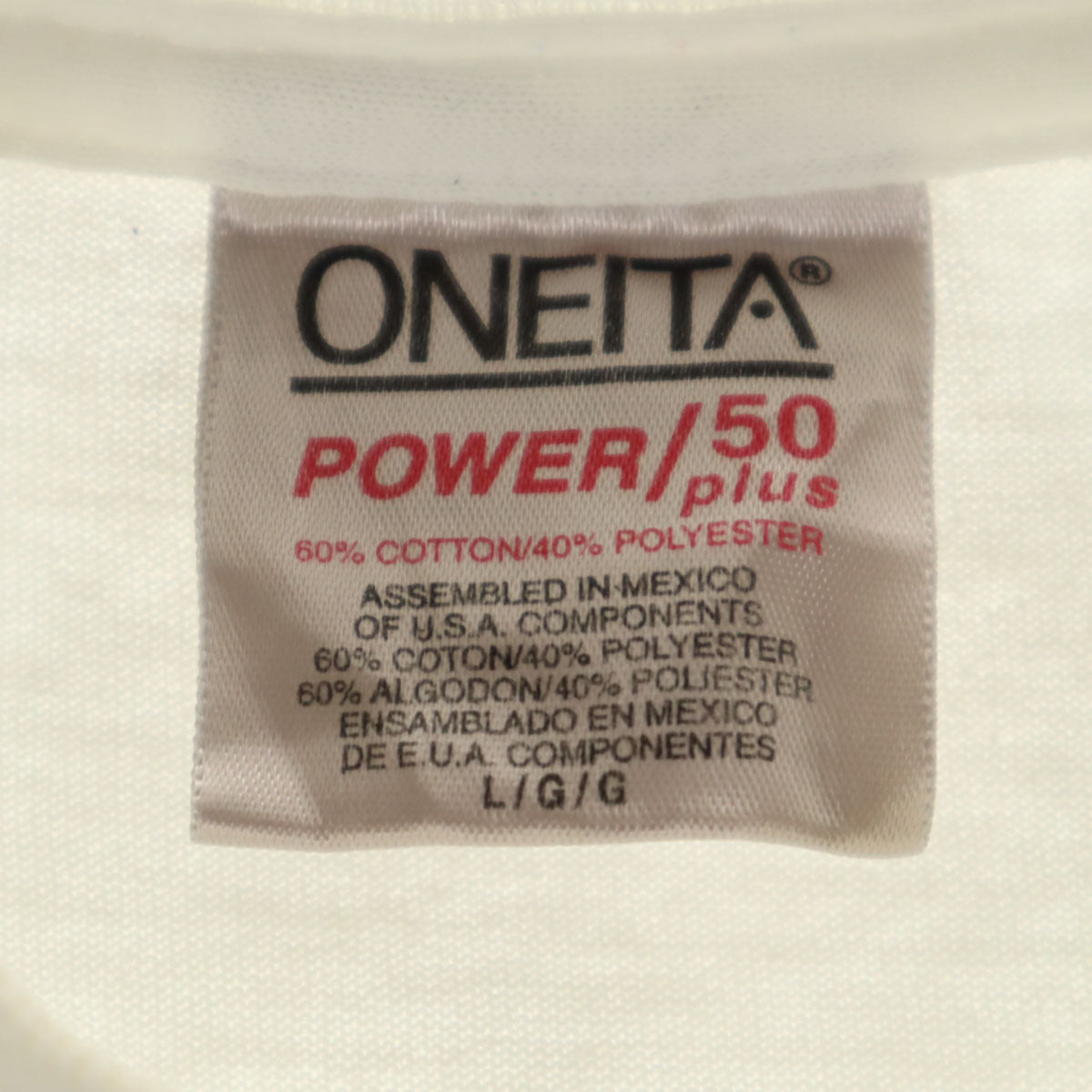 ONEITA オニータ 90s オールド 1998年 シニアオリンピック ボランティア 半袖 Tシャツ L ホワイト シングルステッチ メンズ