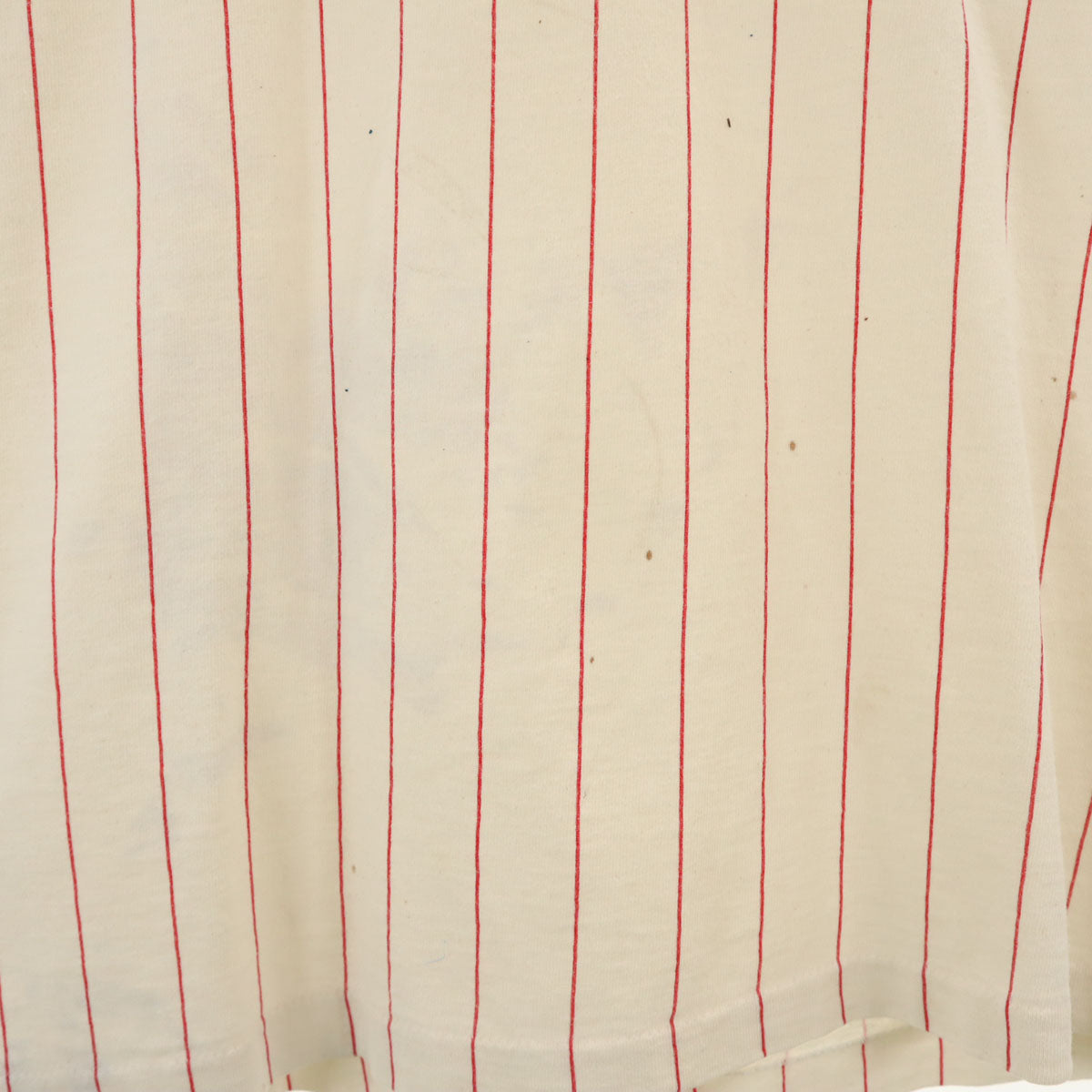 80s 90s オールド ストライプ柄 半袖 ベースボール Tシャツ アイボリー シングルステッチ メンズ