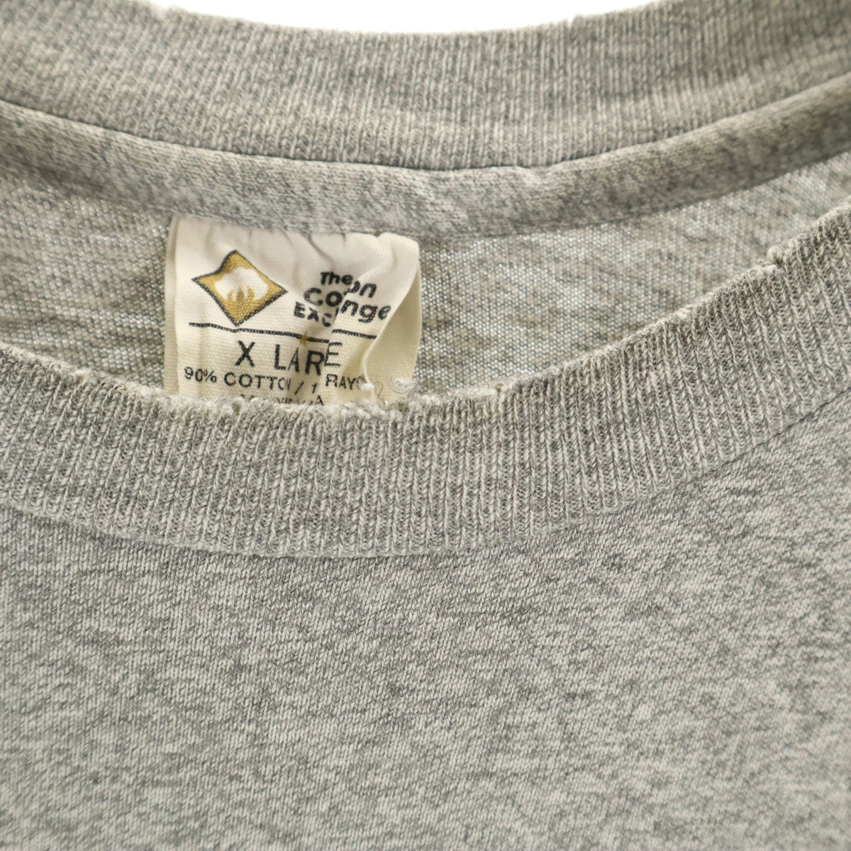 The Cotton Exchange ザコットンエクスチェンジ 90s USA製 オールド ミシガン 半袖 Tシャツ XL グレー シングルステッチ メンズ