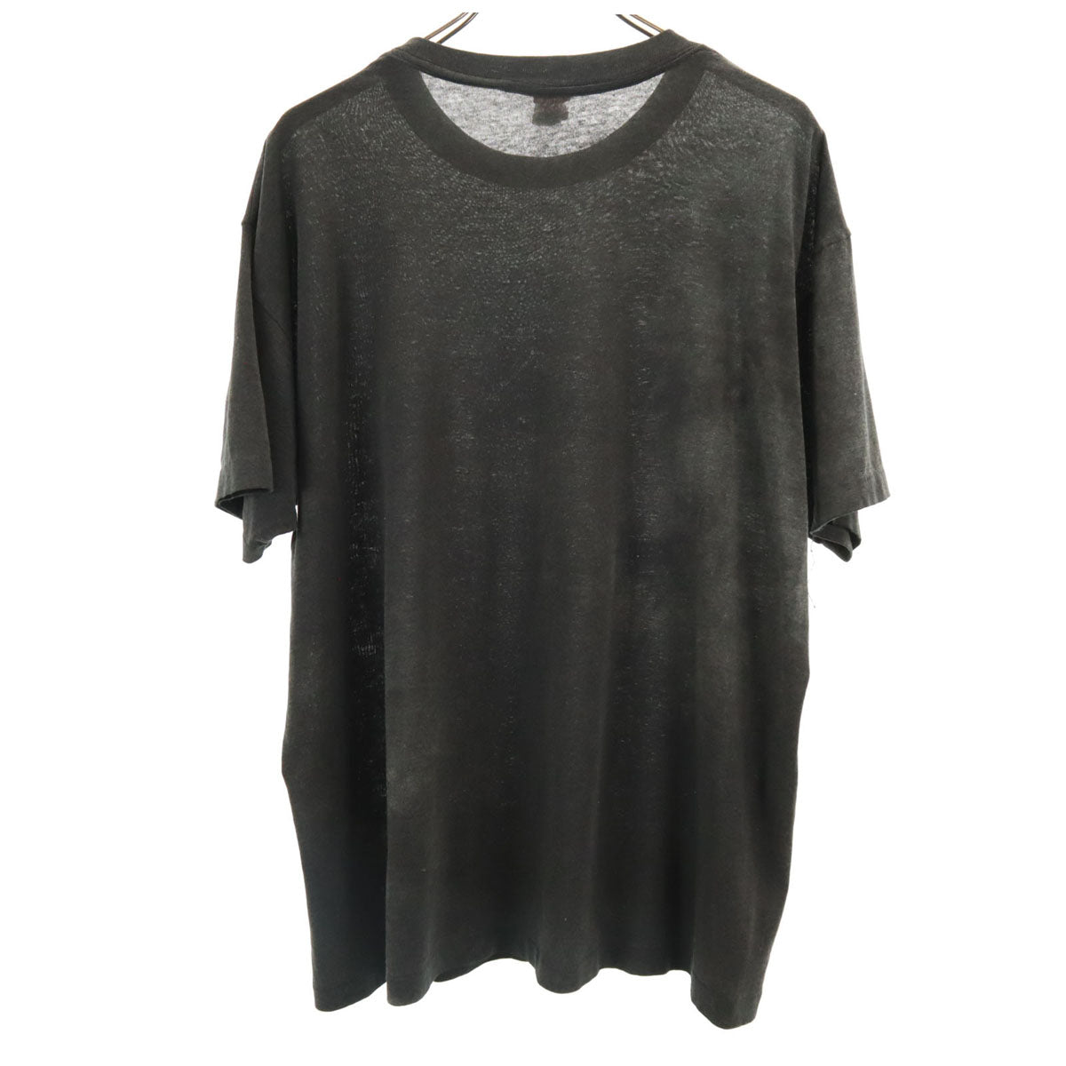 NATIONAL 90s USA製 オールド ニューヨーク ジョージ湖 プリント 半袖 Tシャツ XL チャコールグレー シングルステッチ メンズ