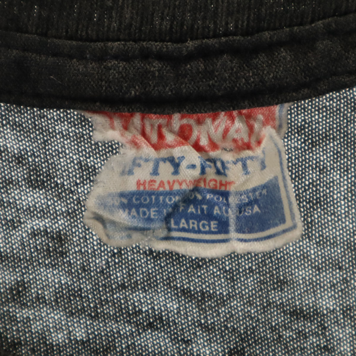 NATIONAL 90s USA製 オールド ニューヨーク ジョージ湖 プリント 半袖 Tシャツ XL チャコールグレー シングルステッチ メンズ