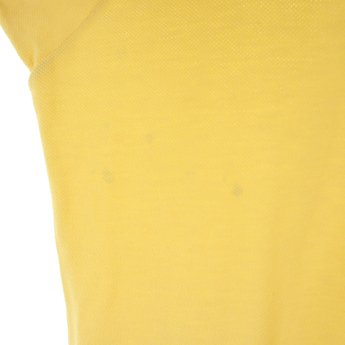 IZOD LACOSTE アイゾッドラコステ 70s ヴィンテージ 糸巻きタグ 半袖 ポロシャツ イエロー系 鹿の子 メンズ