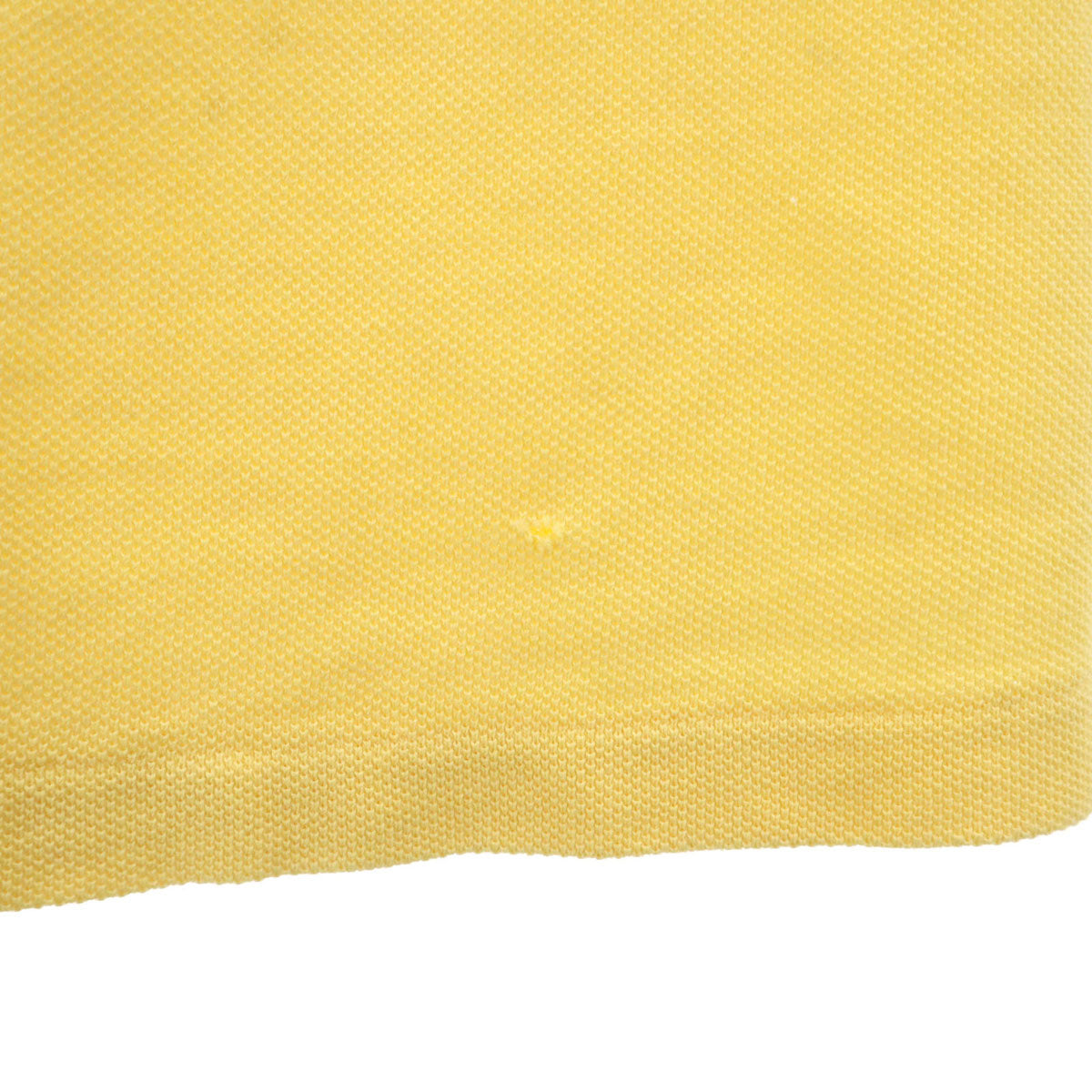 IZOD LACOSTE アイゾッドラコステ 70s ヴィンテージ 糸巻きタグ 半袖 ポロシャツ イエロー系 鹿の子 メンズ