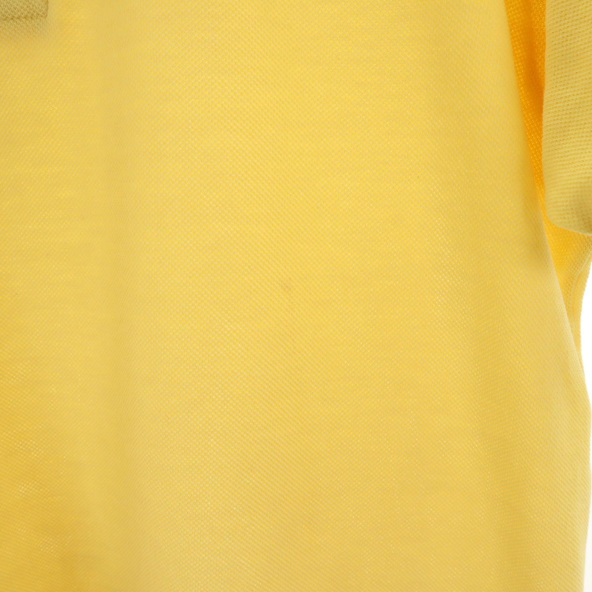 IZOD LACOSTE アイゾッドラコステ 70s ヴィンテージ 糸巻きタグ 半袖 ポロシャツ イエロー系 鹿の子 メンズ