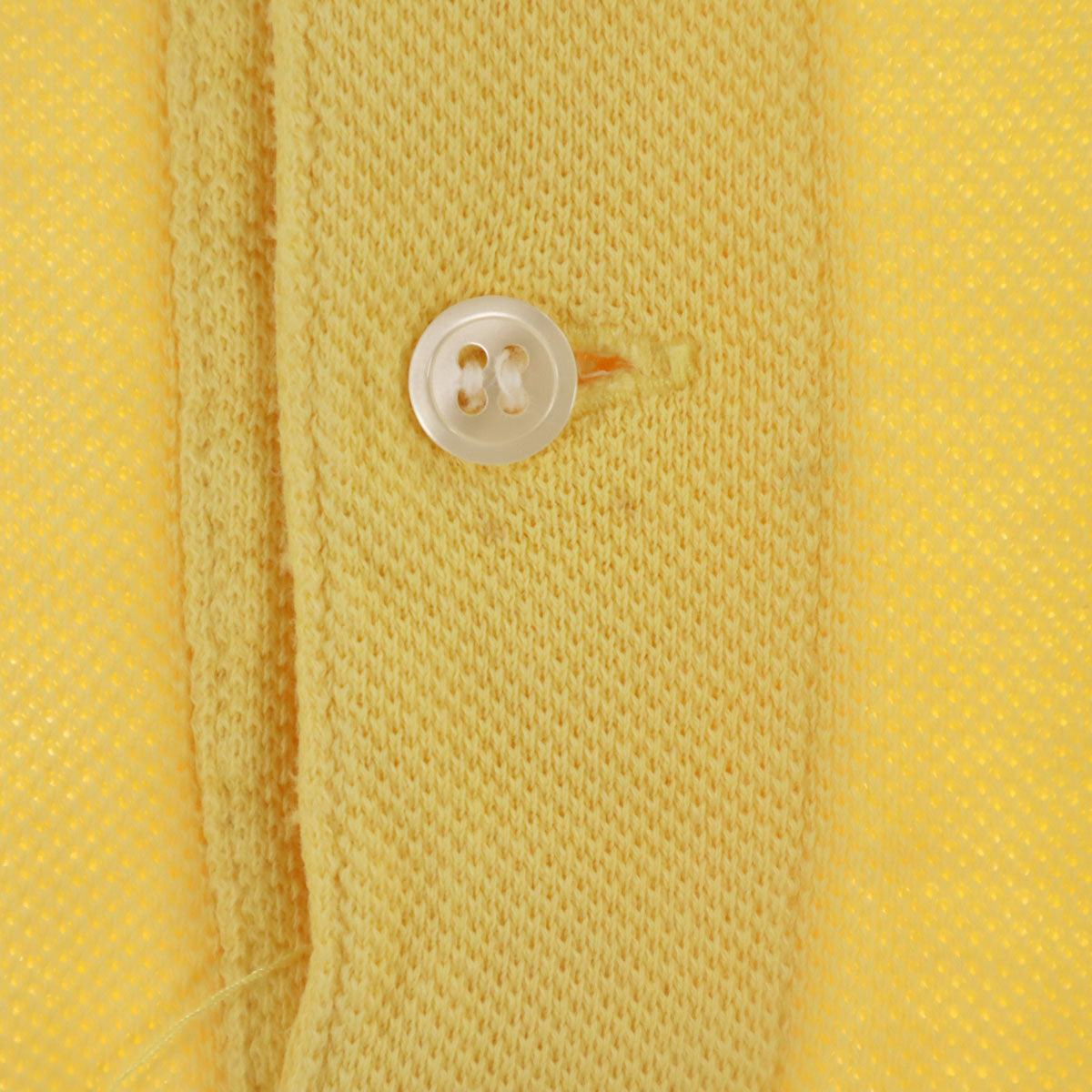 IZOD LACOSTE アイゾッドラコステ 70s ヴィンテージ 糸巻きタグ 半袖 ポロシャツ イエロー系 鹿の子 メンズ