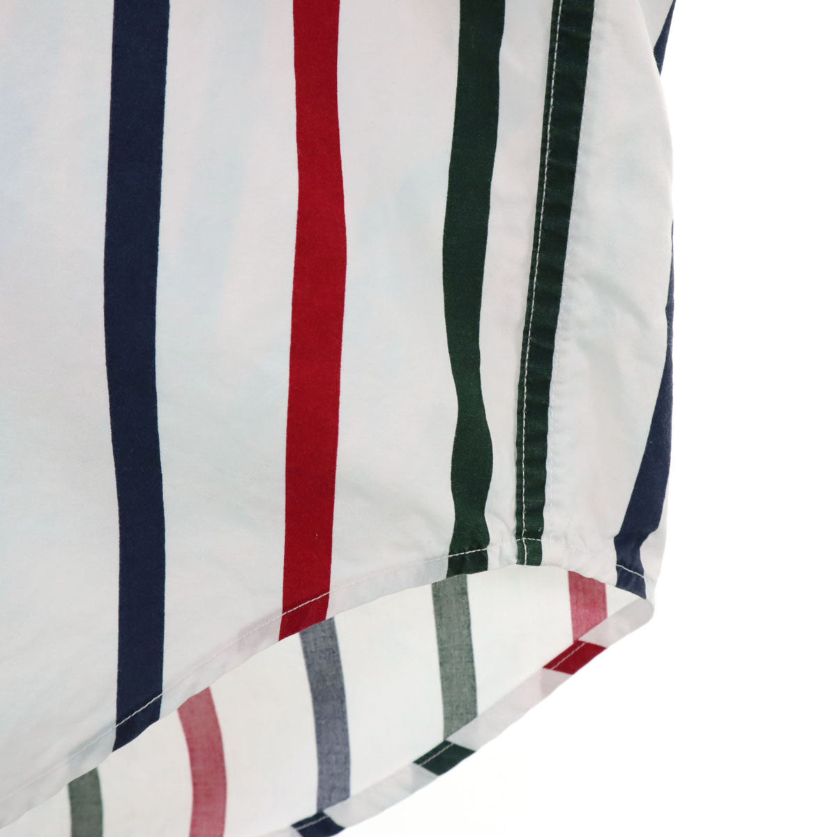 TOMMY HILFIGER トミーヒルフィガー 90s オールド ストライプ柄 半袖 ボタンダウンシャツ S ホワイト メンズ