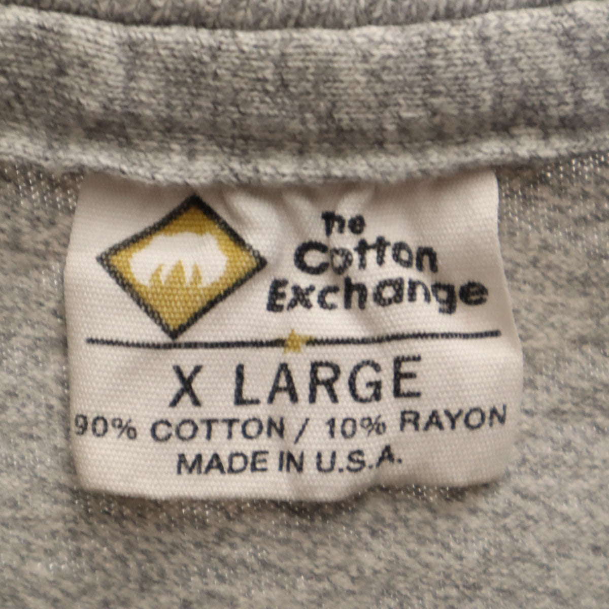 The Cotton Exchange ザコットンエクスチェンジ 90s USA製 オールド LYNCHBURC カレッジ 半袖 Tシャツ XL グレー シングルステッチ メンズ