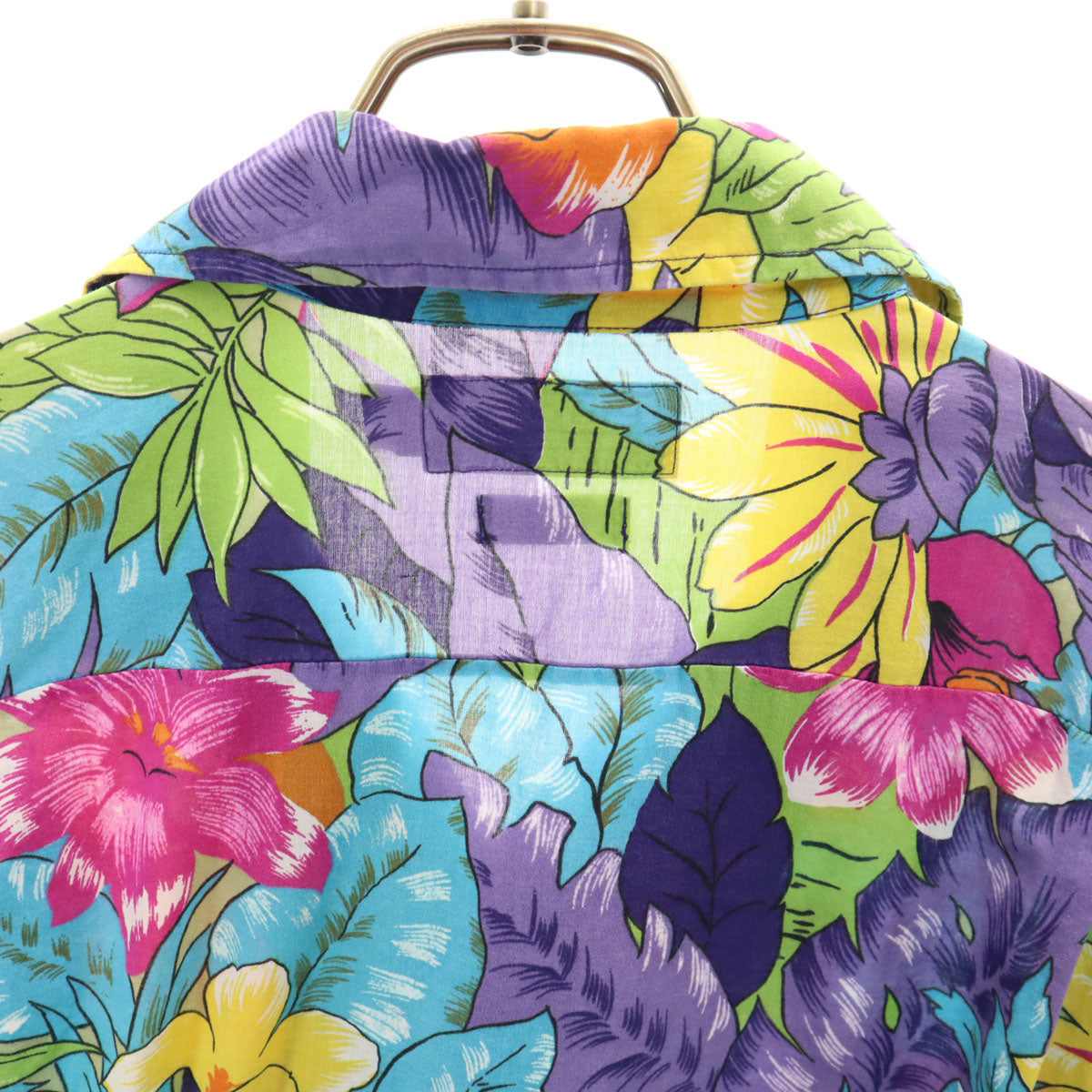 Polo by Ralph Lauren ポロバイラルフローレン 90s オールド 開襟 花柄 半袖 オープンカラーシャツ M マルチ ADAMS メンズ