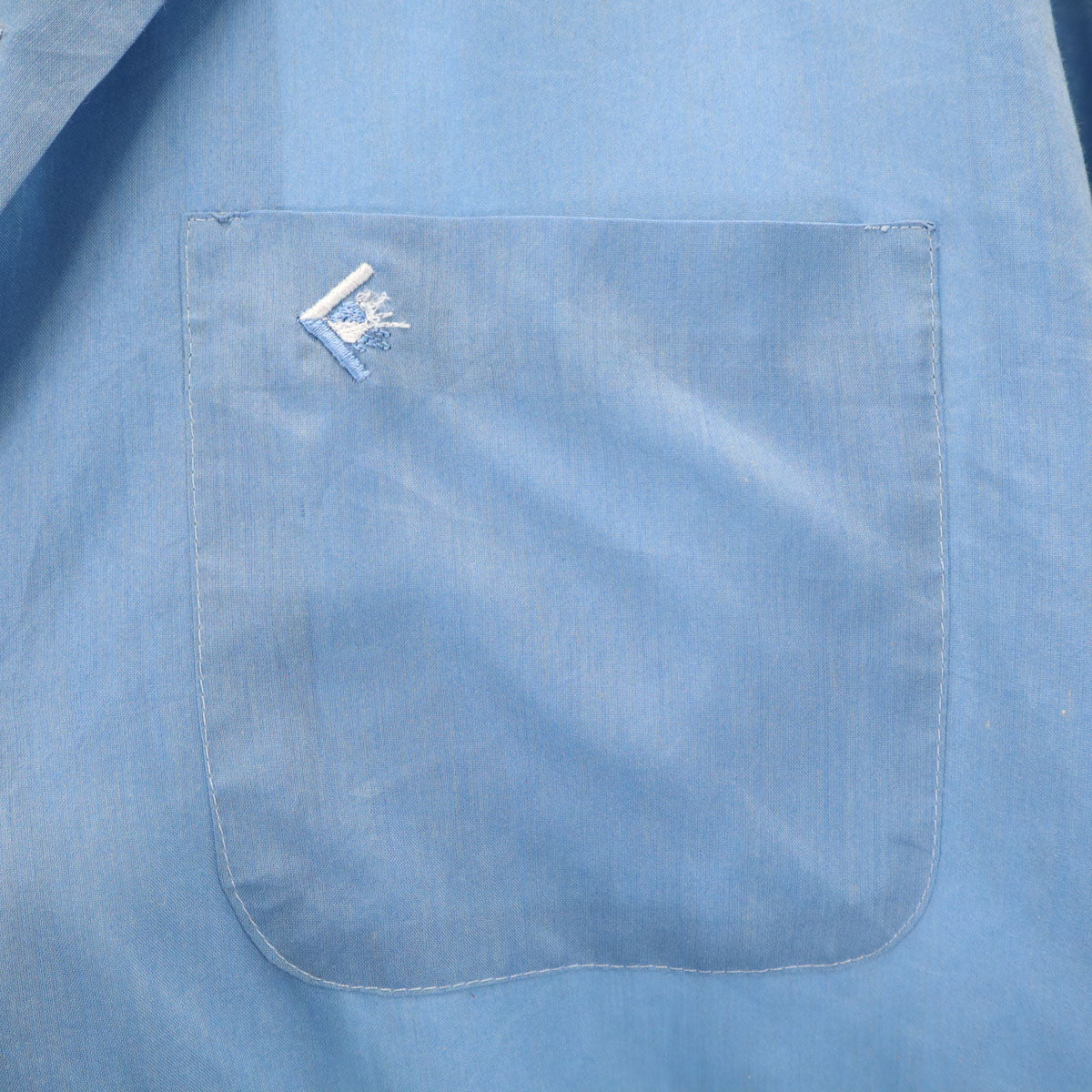 PENNEYS ペニーズ 60s タウンクラフト ヴィンテージ 長袖 オープンカラーシャツ L ネイビー系 TOWNCRAFT メンズ