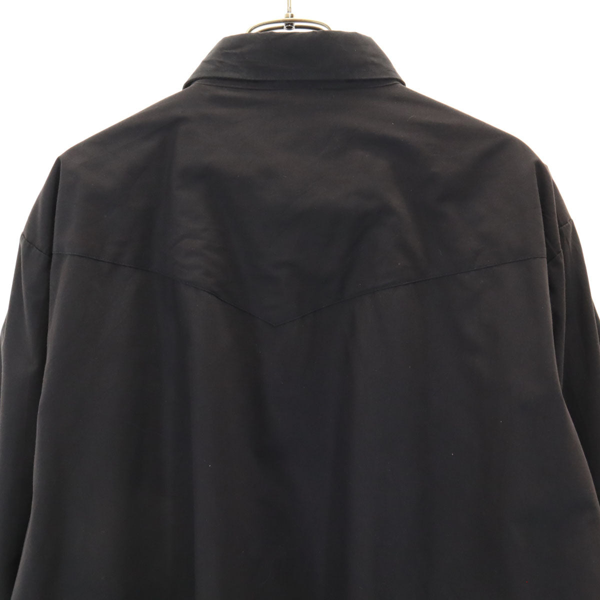 ELY CATTLEMAN エリーキャトルマン 70s 80s ヴィンテージ 長袖 ウエスタンシャツ 17/35 黒 メンズ