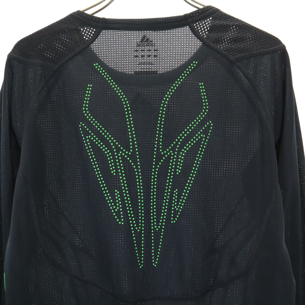 adidas アディダス トレーニング 長袖 メッシュ ウェア S 黒 メンズ