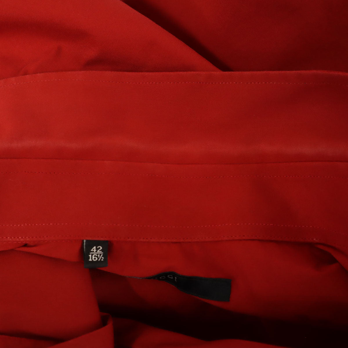 GUCCI グッチ イタリア製 半袖 ストレッチ シャツ 42 レッド メンズ