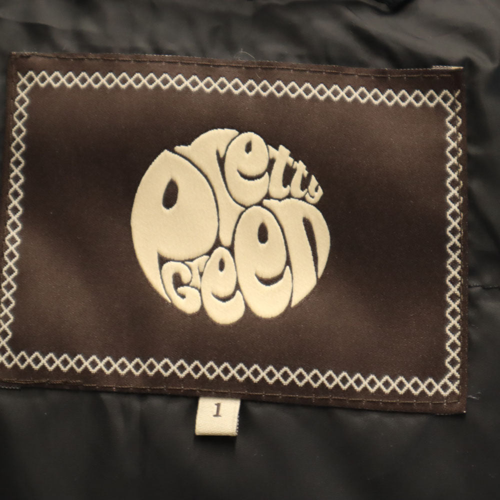 Pretty Green プリティーグリーン カモフラ柄 ダウンジャケット 1 黒 迷彩 メンズ
