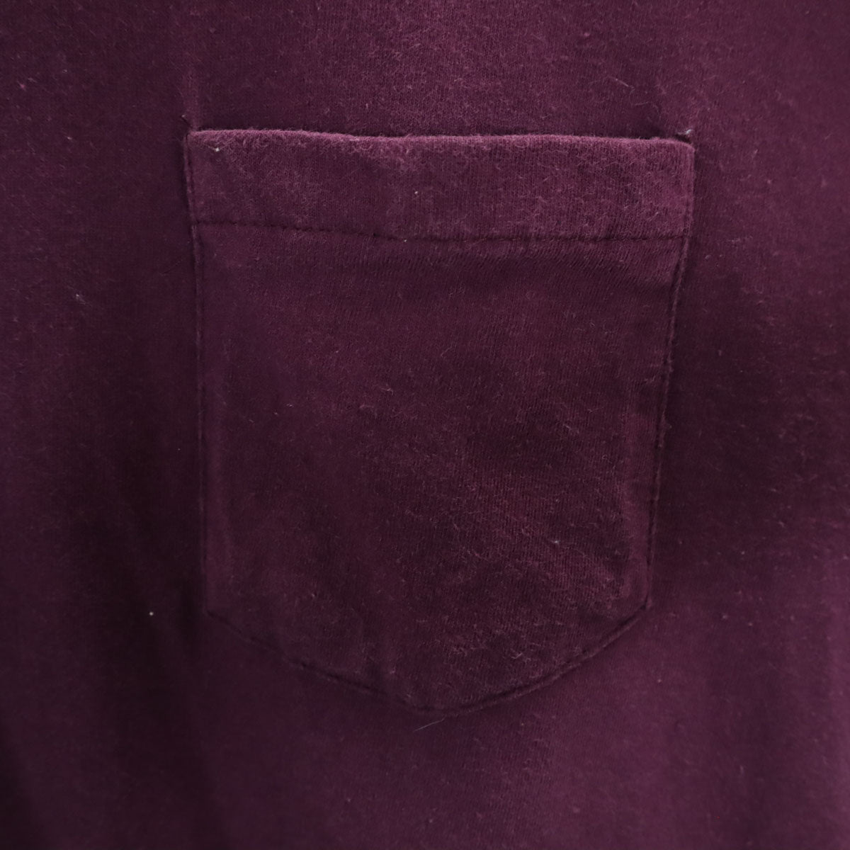 Hanes ヘインズ 90s オールド 半袖 Tシャツ XL パープル シングルステッチ ポケT 無地 メンズ